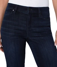 Liverpool Los Angeles Petite Size Kennedy Silky Stretch Straight Leg Mid Rise Denim Jeans