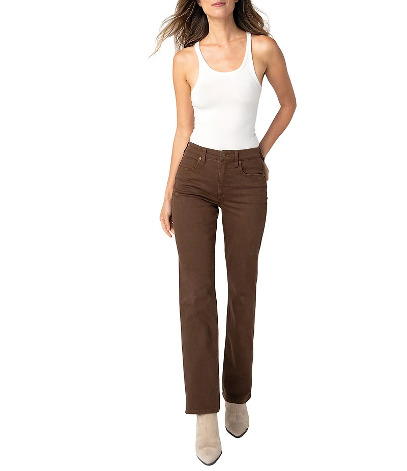 Liverpool Los Angeles Petite Size Kennedy Slub Twill Comfort Waist Straight Leg Jeans