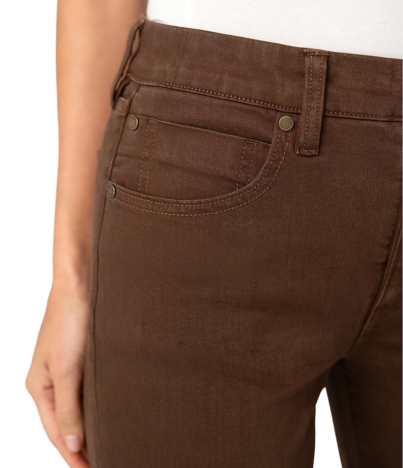 Liverpool Los Angeles Petite Size Kennedy Slub Twill Comfort Waist Straight Leg Jeans