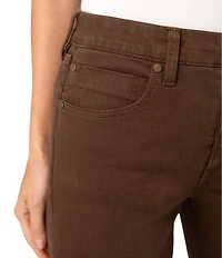 Liverpool Los Angeles Petite Size Kennedy Slub Twill Comfort Waist Straight Leg Jeans