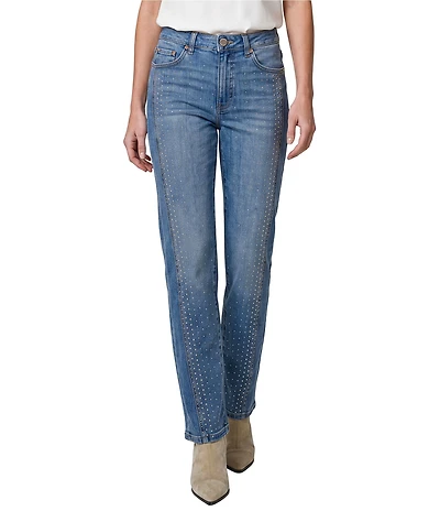 Liverpool Los Angeles Petite Size Kennedy Studs Straight Leg Jeans