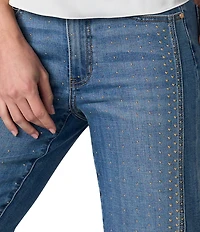 Liverpool Los Angeles Petite Size Kennedy Studs Straight Leg Jeans