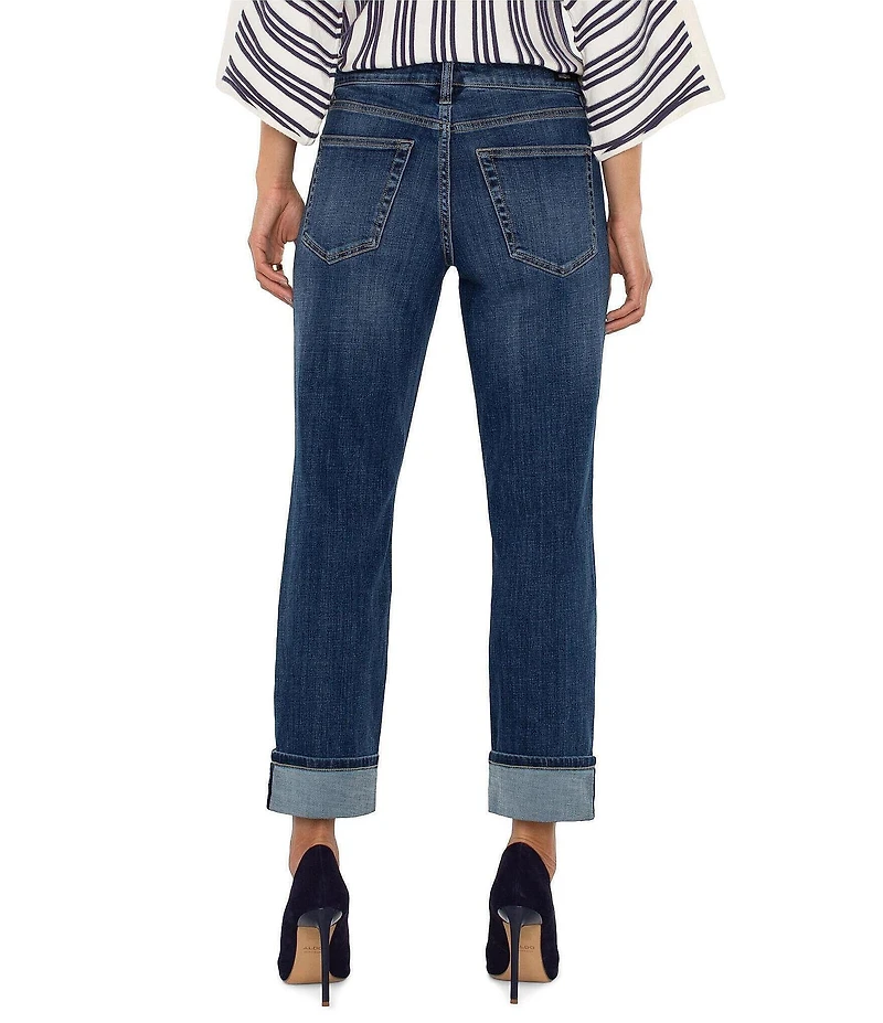 Liverpool Los Angeles Petite Size Marley Girlfriend Cuffed Jean