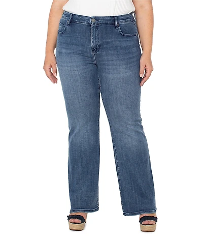 Liverpool Los Angeles Plus Size Hannah Stretch Denim Flare Leg Jeans