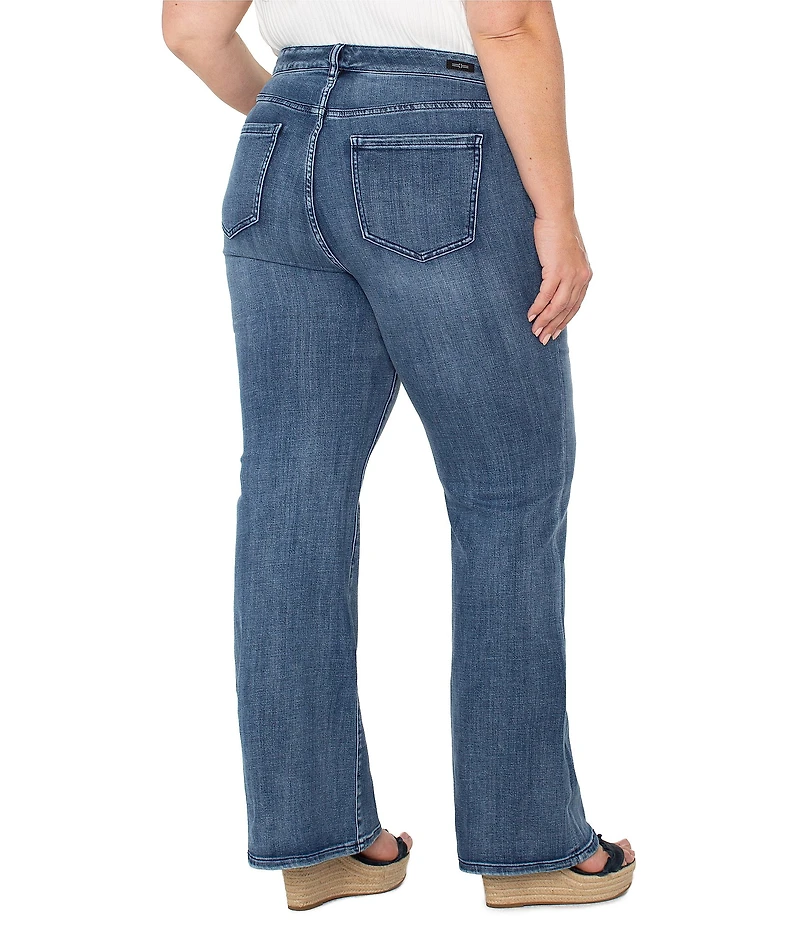 Liverpool Los Angeles Plus Size Hannah Stretch Denim Flare Leg Jeans