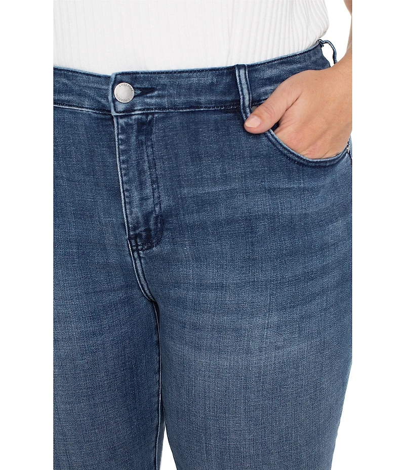 Liverpool Los Angeles Plus Size Hannah Stretch Denim Flare Leg Jeans