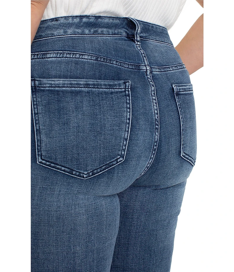Liverpool Los Angeles Plus Size Hannah Stretch Denim Flare Leg Jeans