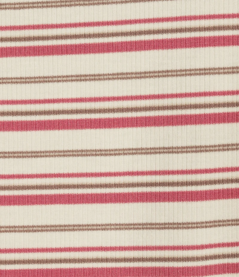 Liverpool Los Angeles Plus Size Knit Stripe Print Scoop Neck Sleeveless Top