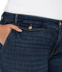 Liverpool Los Angeles Plus Size Mid-Rise Wide-Leg Denim Jeans