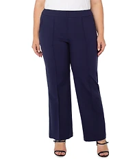 Liverpool Los Angeles Plus Size Pull On Wide Leg Trouser Pants