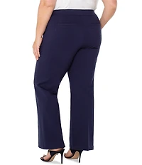 Liverpool Los Angeles Plus Size Pull On Wide Leg Trouser Pants