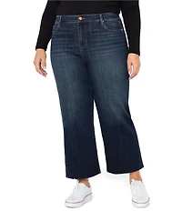 Liverpool Los Angeles Plus Size Stride High Rise Wide Leg Cropped Jeans