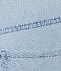 Liverpool Los Angeles Plus Size Stride Stretch Denim Striped Embroidered Wide Leg Cropped Jeans