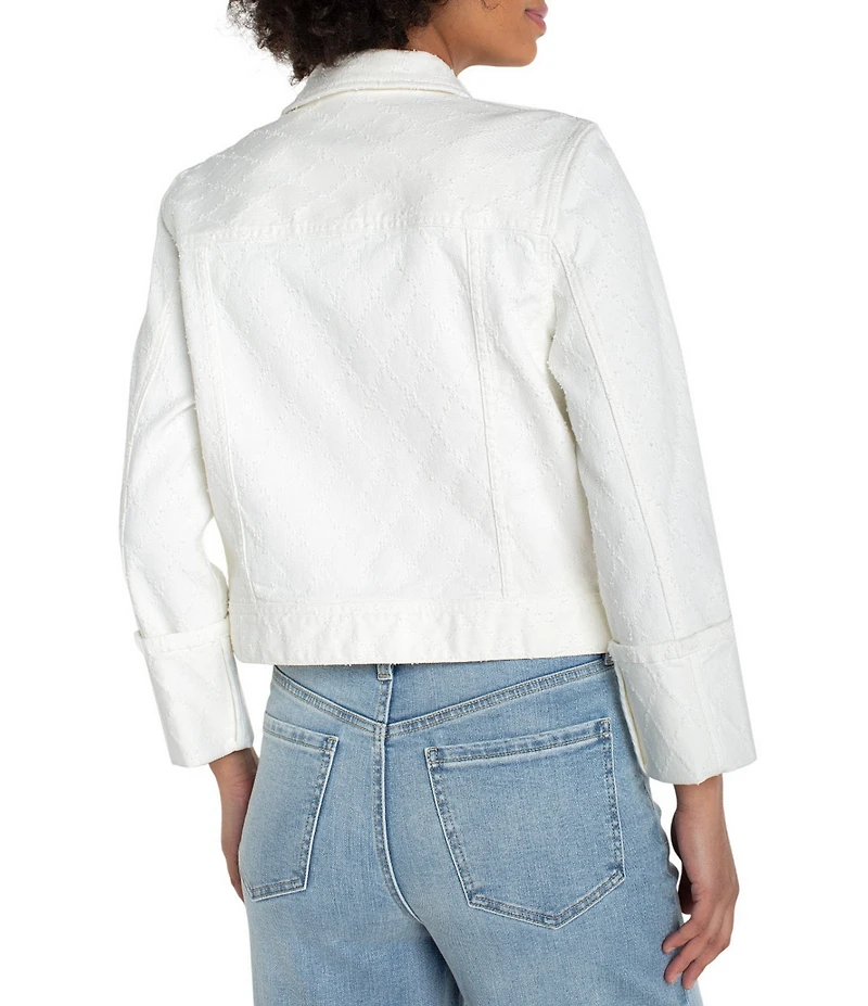 Liverpool Los Angeles Point Collar 3/4 Sleeve Trucker Jacket