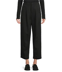 Liverpool Los Angeles Ponte Stretch Knit High Rise Cropped Straight Leg Pants