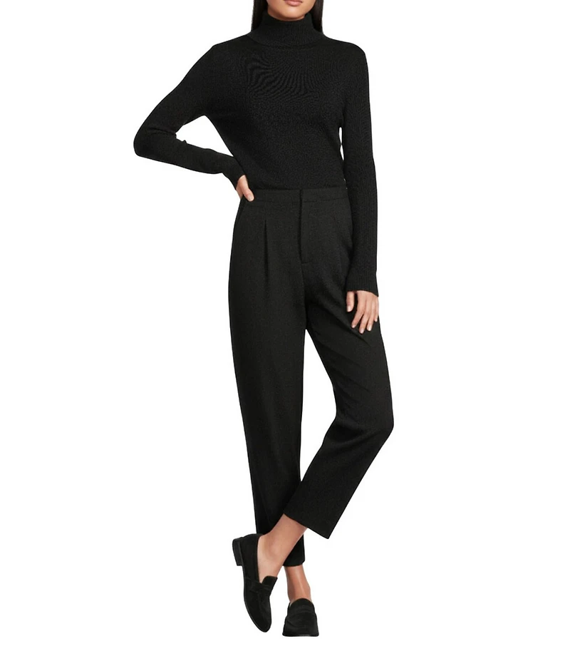 Liverpool Los Angeles Ponte Stretch Knit High Rise Cropped Straight Leg Pants