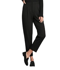 Liverpool Los Angeles Ponte Stretch Knit High Rise Cropped Straight Leg Pants