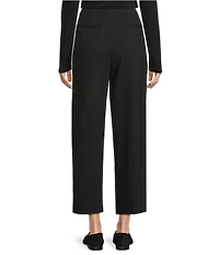 Liverpool Los Angeles Ponte Stretch Knit High Rise Cropped Straight Leg Pants