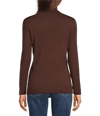 Liverpool Los Angeles Ribbed Jersey Knit Turtle Neck Long Sleeve Sweater
