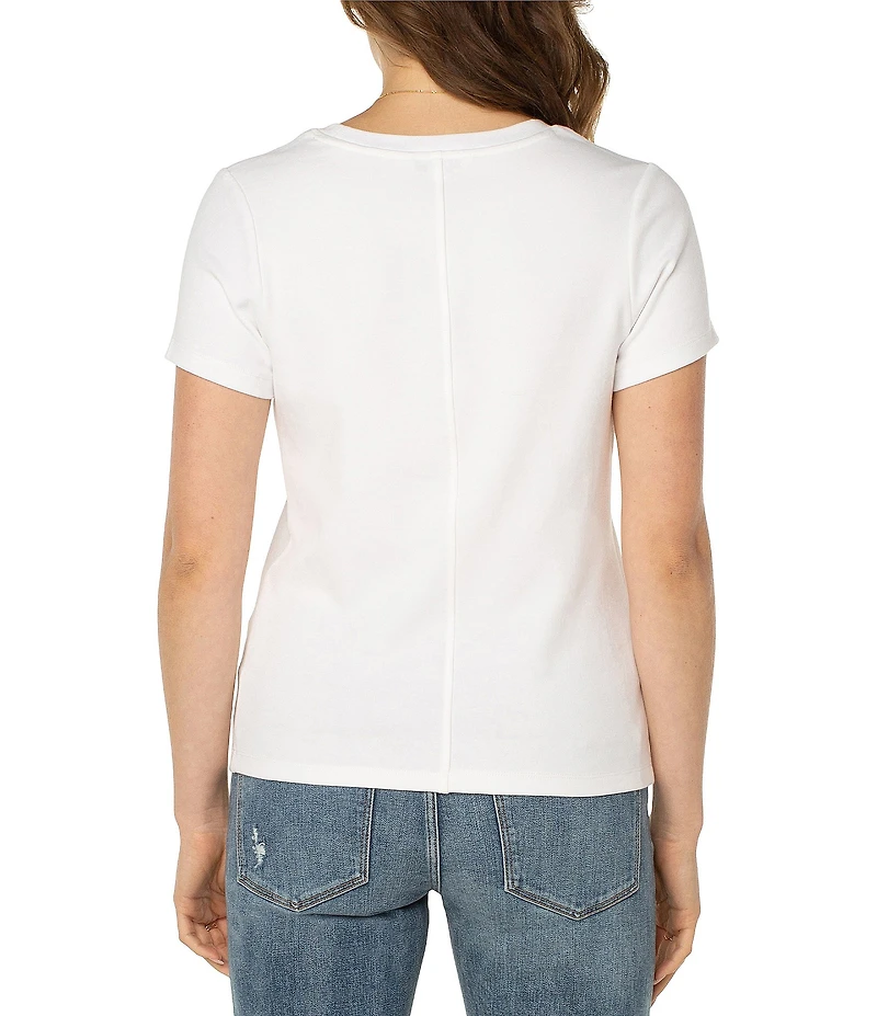 Liverpool Los Angeles Scoop Neck Short Sleeve Relax Fit Tee
