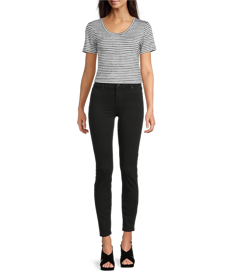 Liverpool Los Angeles Stretch Denim Abby Mid Rise Ankle Skinny Jeans