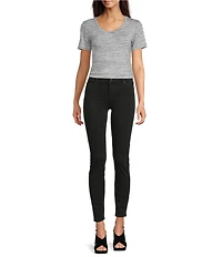 Liverpool Los Angeles Stretch Denim Abby Mid Rise Ankle Skinny Jeans