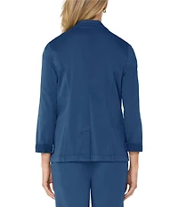 Liverpool Los Angeles Stretch Sateen Notch Lapel Fitted Blazer