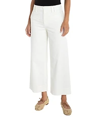 Liverpool Los Angeles Stretch Twill High-Rise Wide Leg Crop Pants