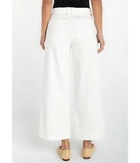 Liverpool Los Angeles Stretch Twill High-Rise Wide Leg Crop Pants