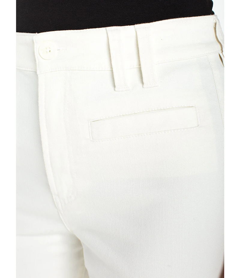 Liverpool Los Angeles Stretch Twill High-Rise Wide Leg Crop Pants