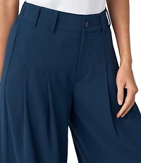 Liverpool Los Angeles Stretch Woven High Rise Pleated Wide Leg Pants