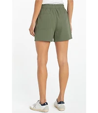 Liverpool Los Angeles Stretch Woven Mid-Rise Elastic Waist Shorts