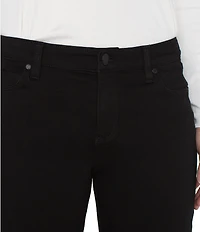Liverpool Los Angeles Stride Stretch Denim Mid Rise Wide Leg Cropped Jeans