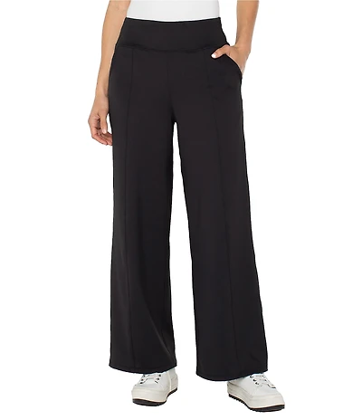 Liverpool Los Angeles Tech Knit Wide Leg Mid Rise Pants
