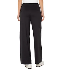 Liverpool Los Angeles Tech Knit Wide Leg Mid Rise Pants