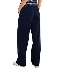 Liverpool Los Angeles Twill Mid Rise Utility Pocket Wide Leg Pants