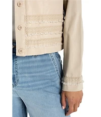 Liverpool Los Angeles Twill Point Collar Long Sleeve Trucker Jacket