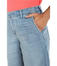 Liverpool Los Angeles Weekender Stretch Denim Mid Rise Bermuda Shorts