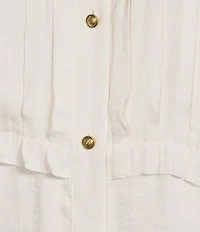 Liverpool Los Angeles Woven Satin Point Collar Long Sleeve Tuxedo Top