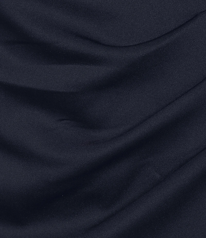 Livia Jolie By Le Bos Rosette Trim Off The Shoulder Long Gown