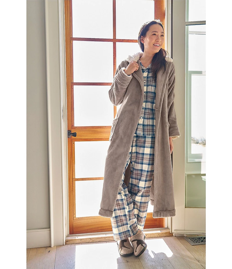 LL.Bean Hooded Wicked Plush Robe