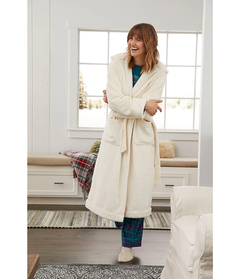 LL.Bean Hooded Wicked Plush Robe