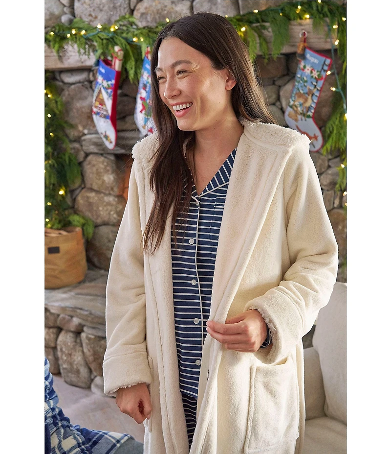 LL.Bean Hooded Wicked Plush Robe