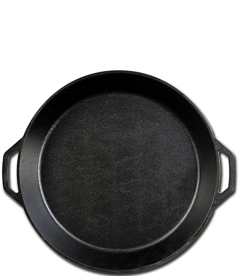 Lodge Cast Iron 17 #double; Seasoned Cast Iron Dual Handle Pan