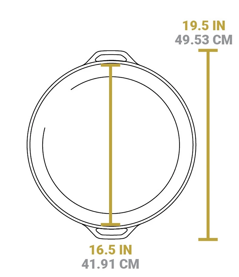 Lodge Cast Iron 17 #double; Seasoned Cast Iron Dual Handle Pan