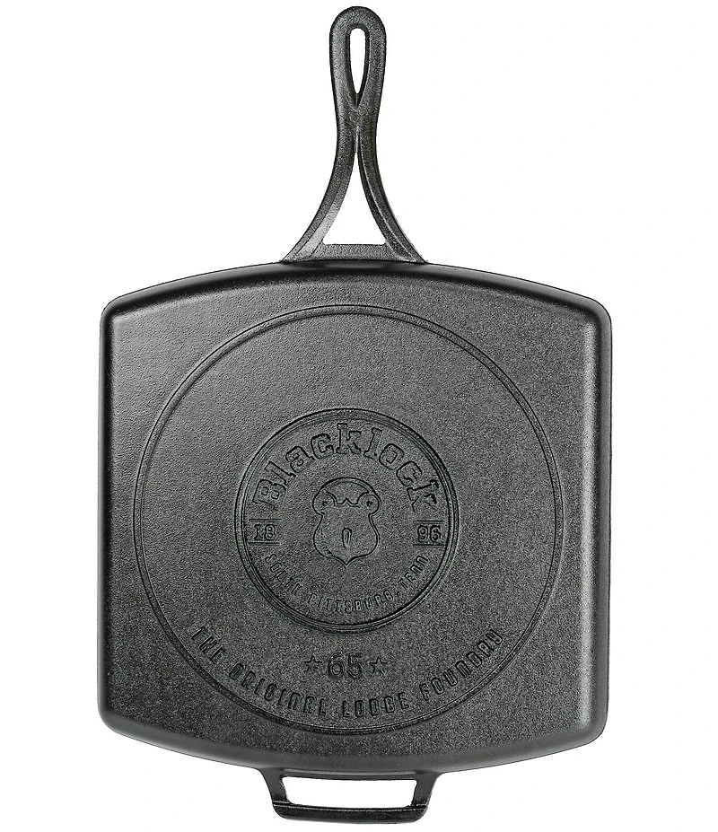 Lodge Cast Iron Blacklock 12#double; Triple Seasoned Cast Iron Grill Pan