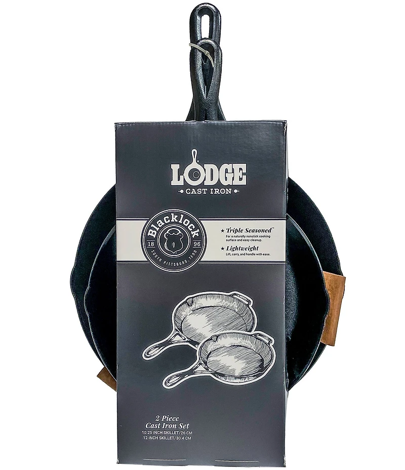 Lodge Cast Iron Blacklock Collection Cast Iron Skillet Set