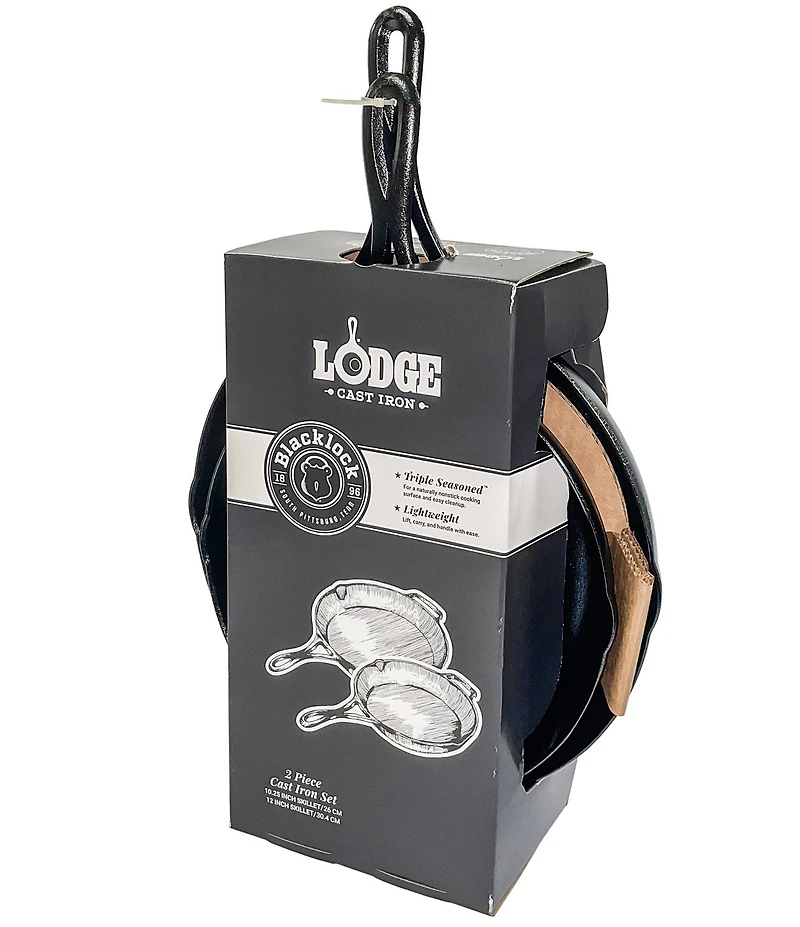 Lodge Cast Iron Blacklock Collection Cast Iron Skillet Set