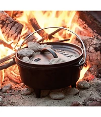 Lodge Cast Iron Camp Dutch Oven - 2-Qt