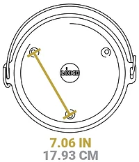 Lodge Cast Iron Camp Dutch Oven- 8-Qt